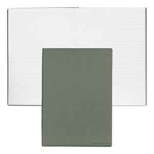 khaki21057 HUGO BOSS, Notizbuch Essential Storyline, A5 liniert weiss, khaki