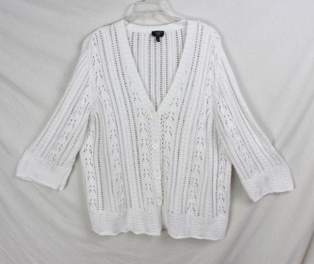 Crochet Cardigan White - Amelia's Crochet