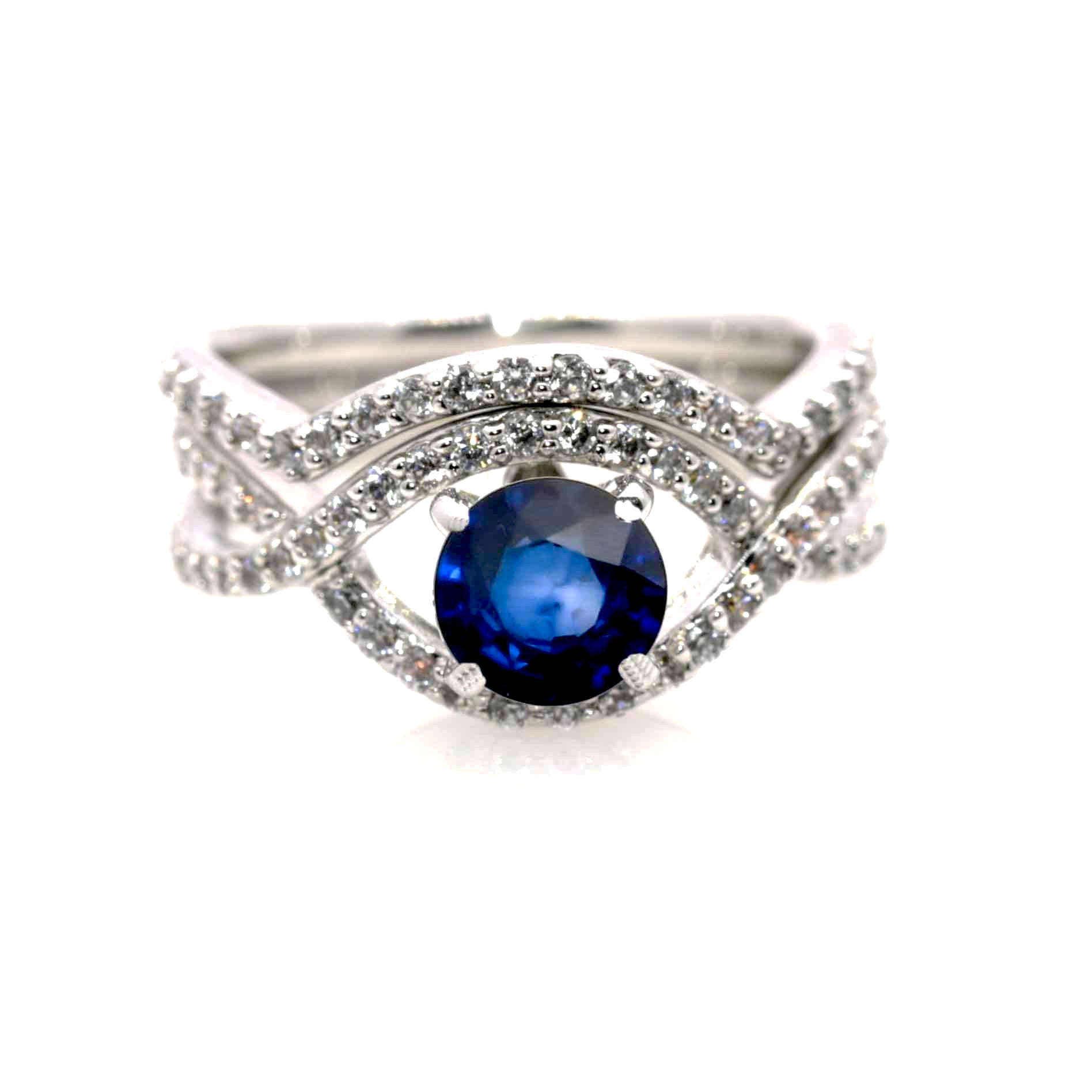 rings with blue sapphire