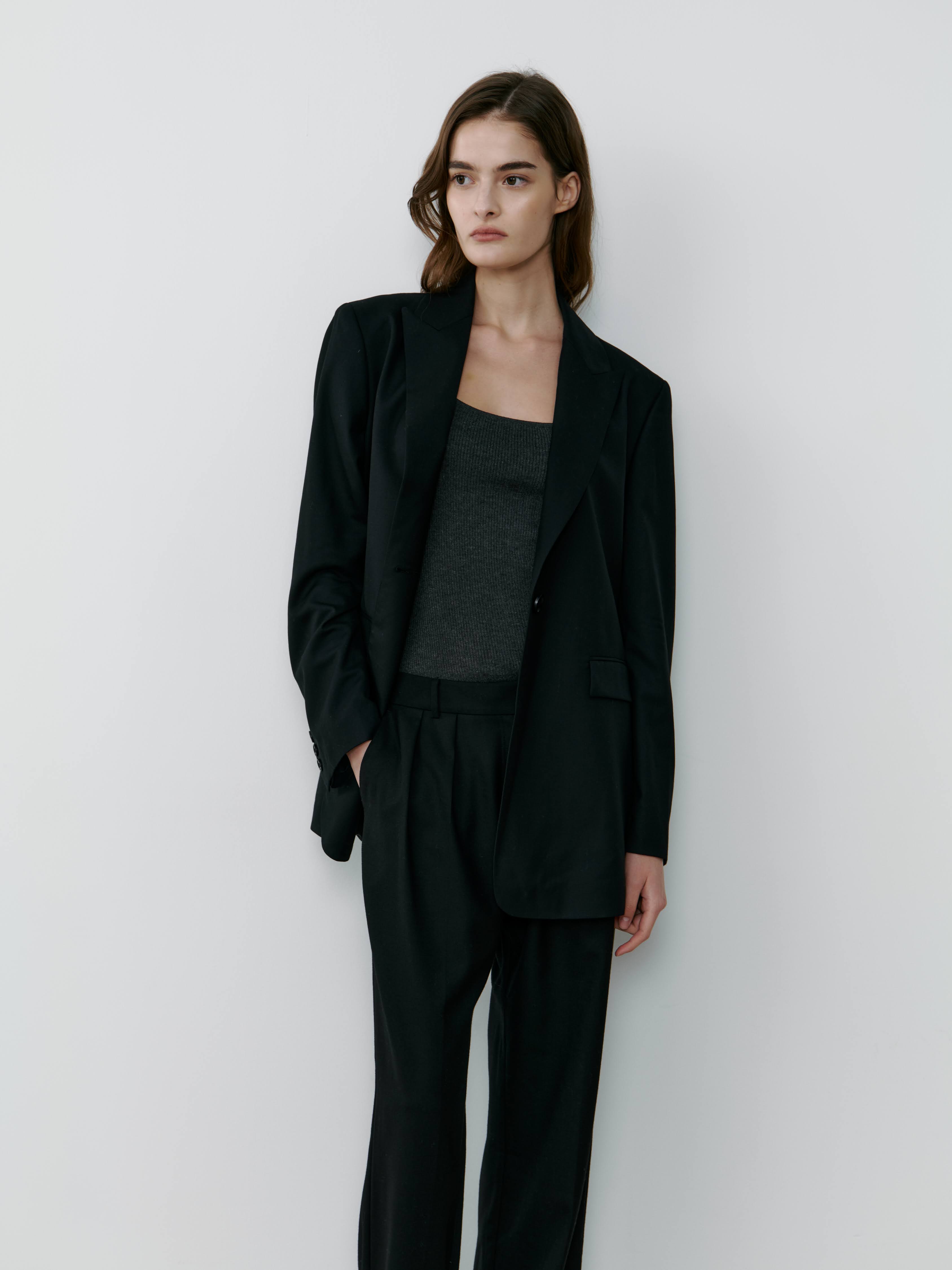 THE MODERN BLAZER - BLACK – THE CURATED