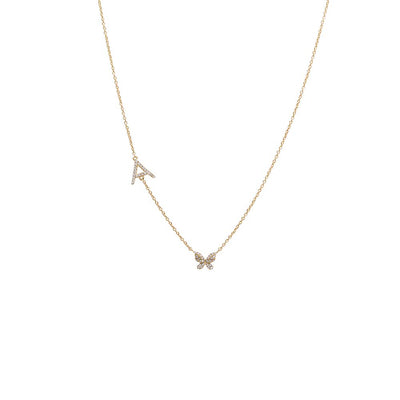 Double Initial Necklace In Silver And Gold By Bianca Jones Jewellery |  notonthehighstreet.com