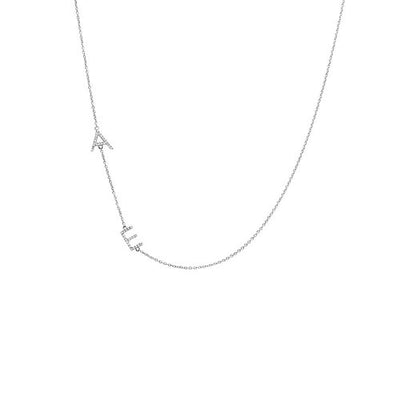 Double Lowercase Initial Necklace – Tom Design Shop