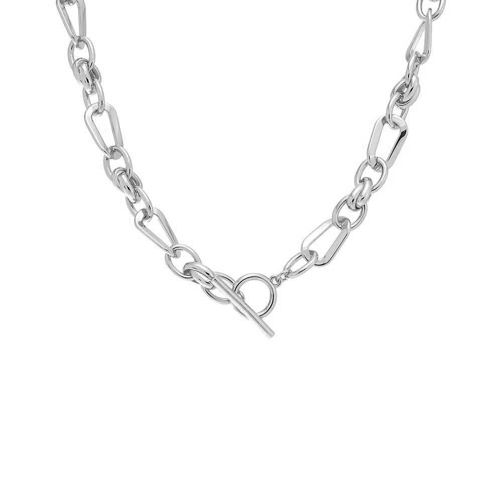 Chunky Multi Open Link Toggle Necklace