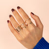  Diamond Heart Charm Ring 14K - Adina's Jewels