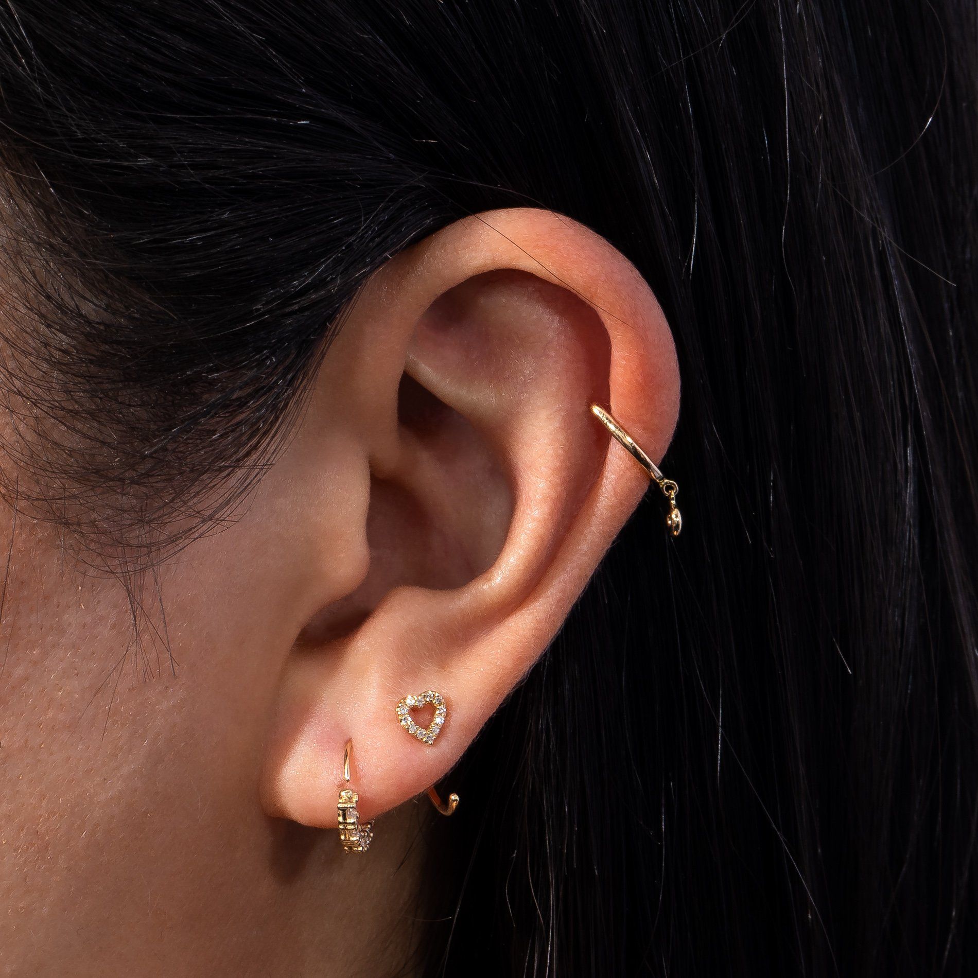 single hoop earring for cartilage