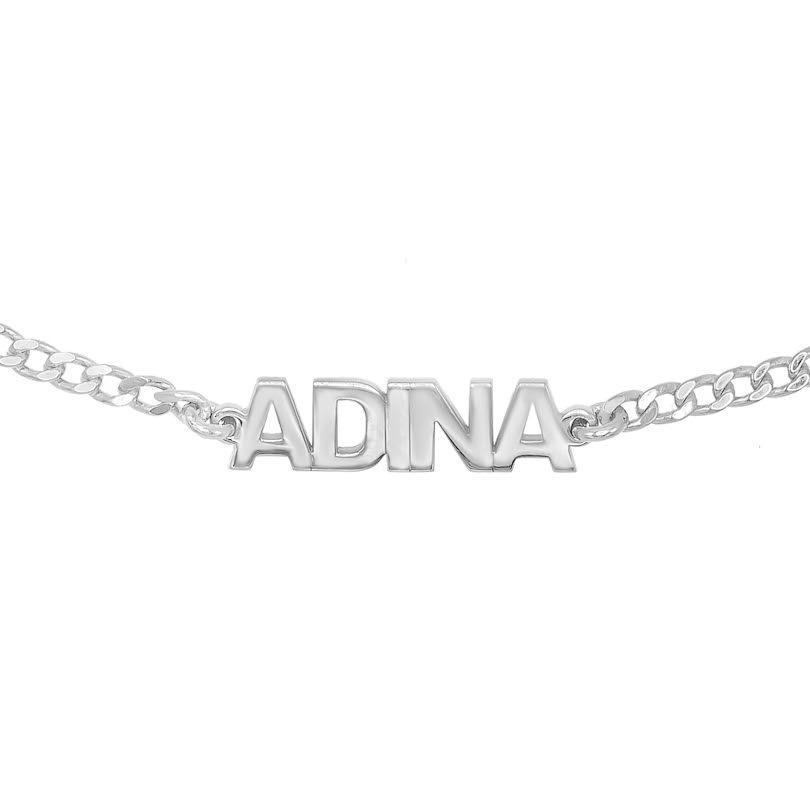 Mini Nameplate Bracelet 14K