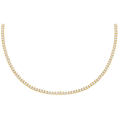 CZ Bezel Tennis Necklace – Adina Eden