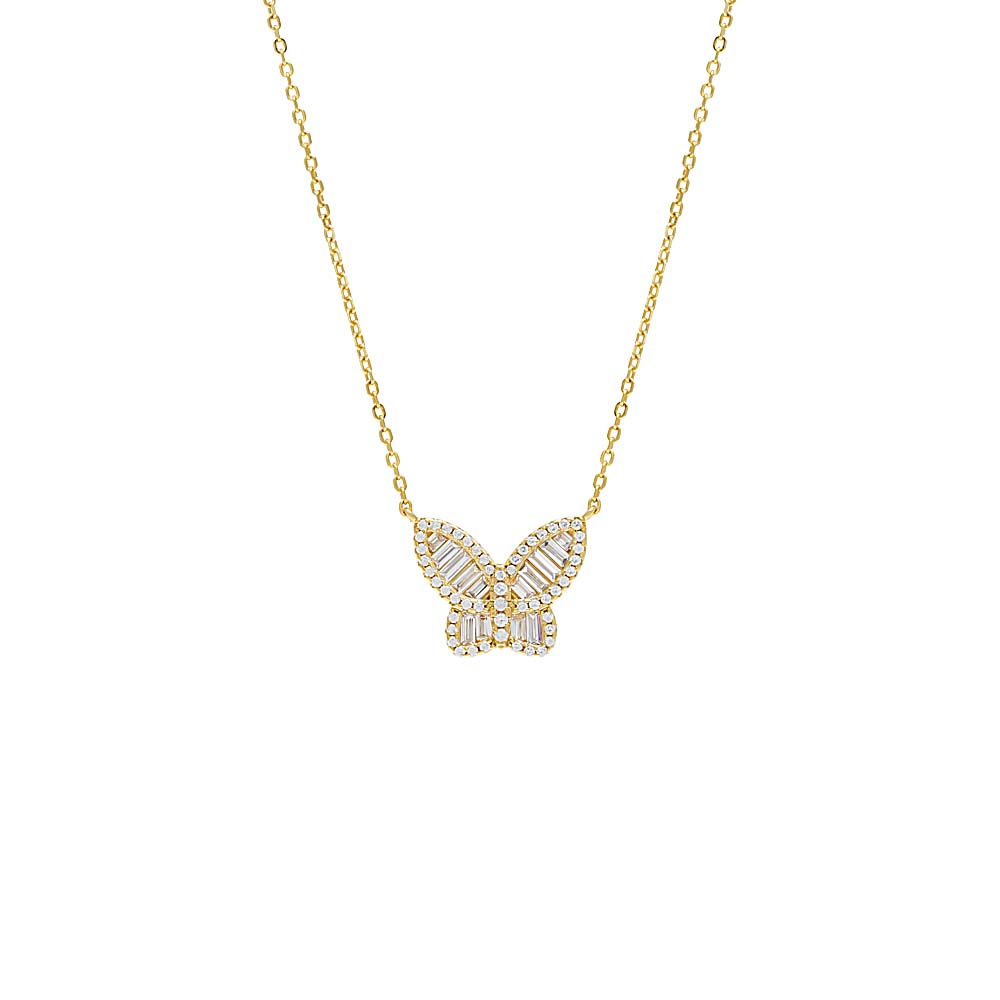 Mini Lock Necklace 14K – Adina Eden