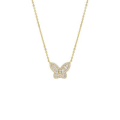 Elongated PavÃ© Heart Necklace | Adina Eden Jewels