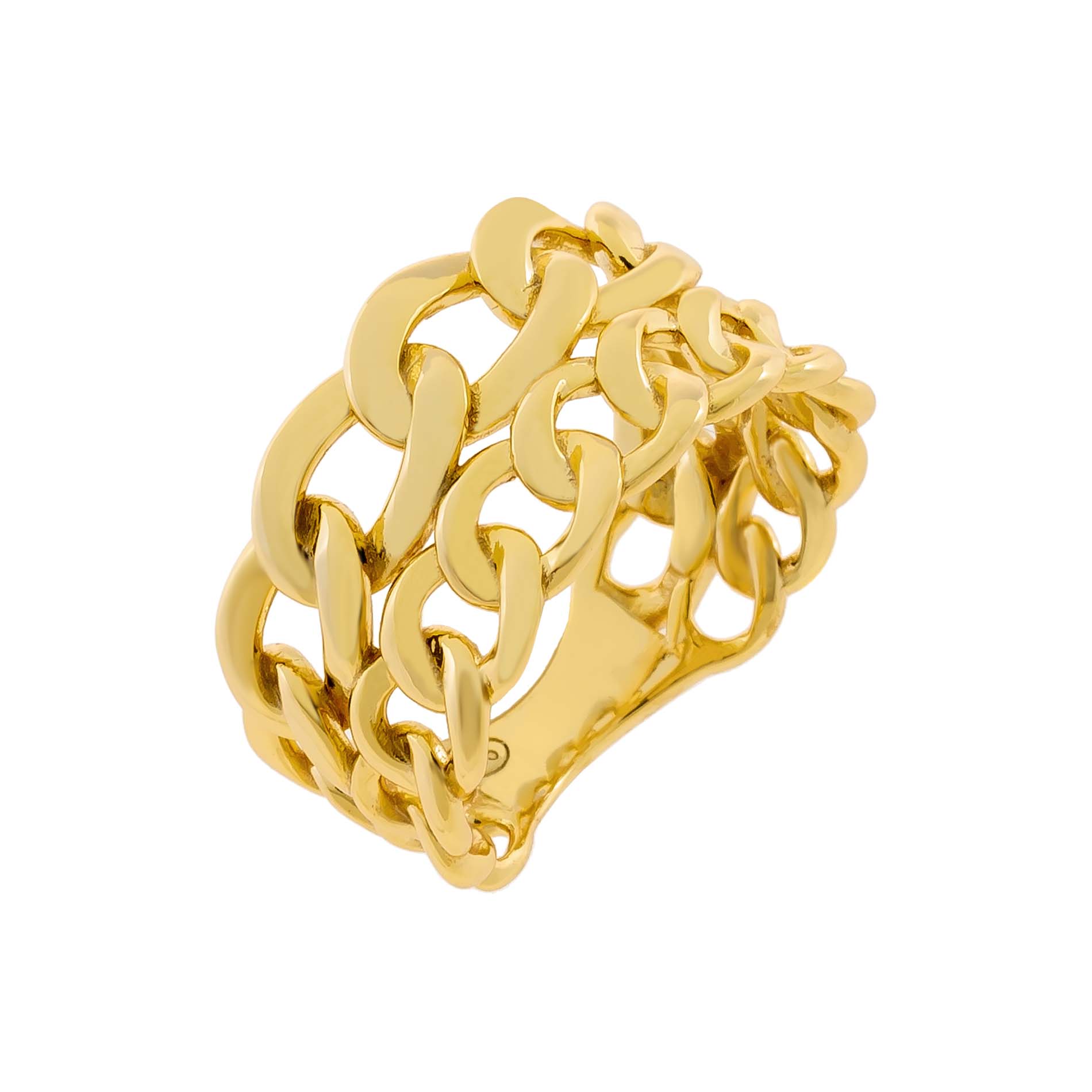 straf Årligt Tom Audreath Chunky Double Chain Ring | Adina Eden Jewels