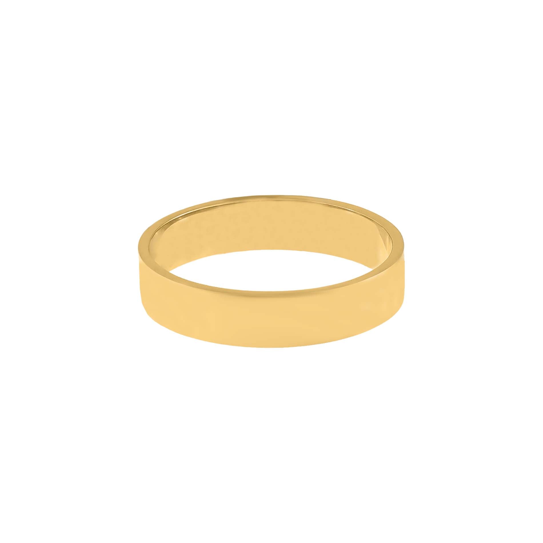 Solid Polished Band 14K