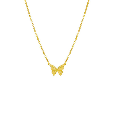 Mini Diamond Two Tone Butterfly Pendant – Nicole Rose Fine Jewelry