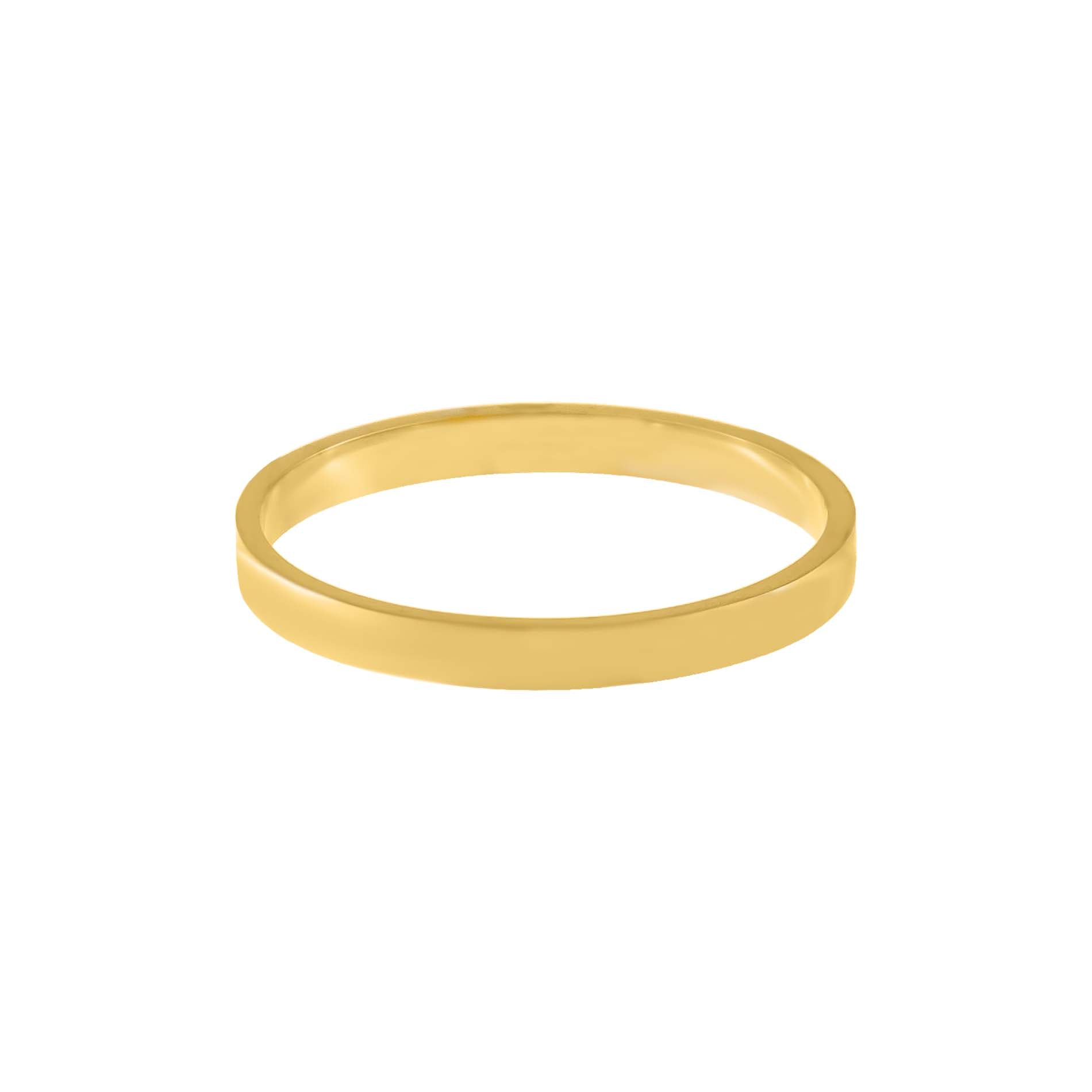 Solid Thin Band 14K