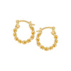 Gold Solid Twisted Rope Hoop Earring - Adina's Jewels