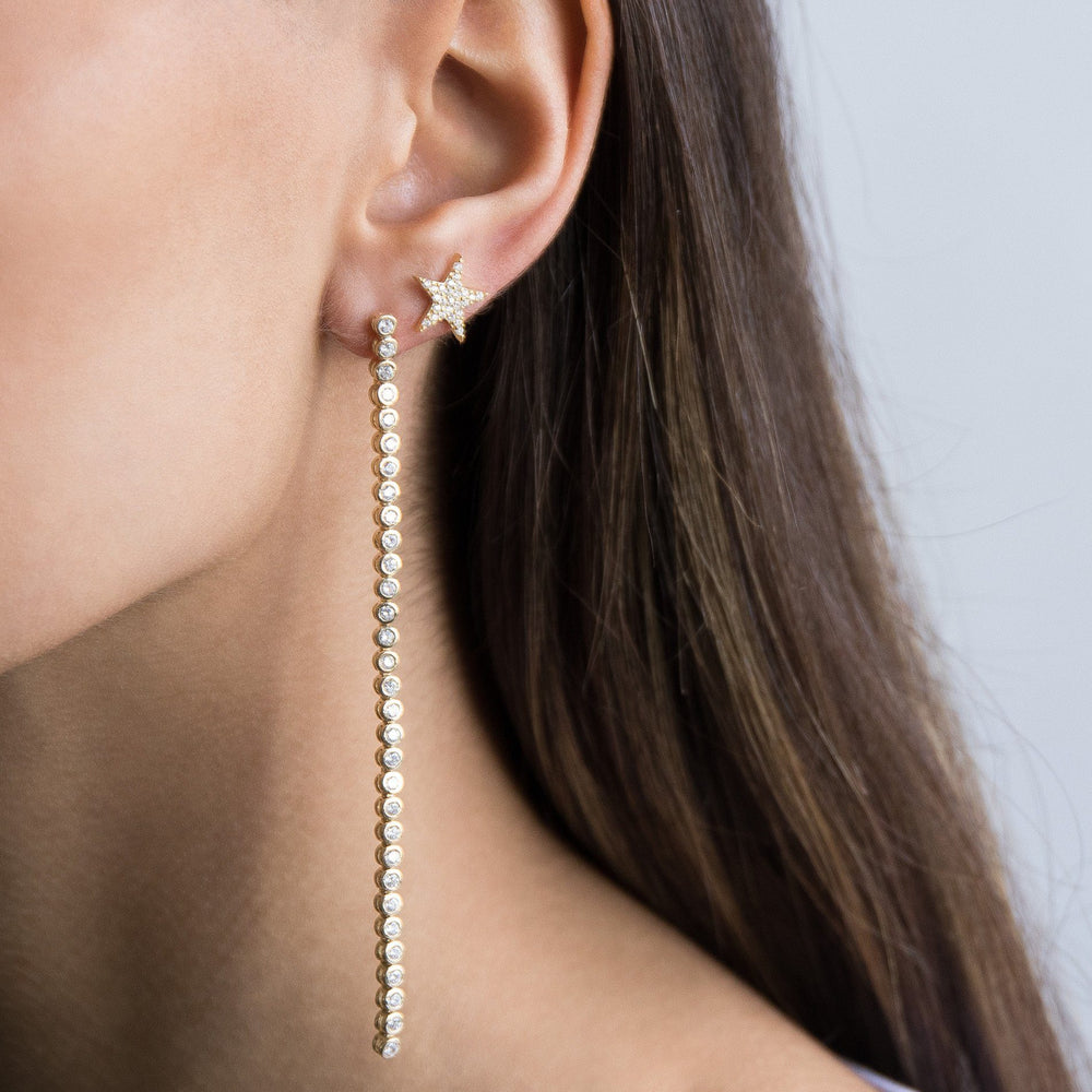  CZ Star Stud Earring - Adina's Jewels