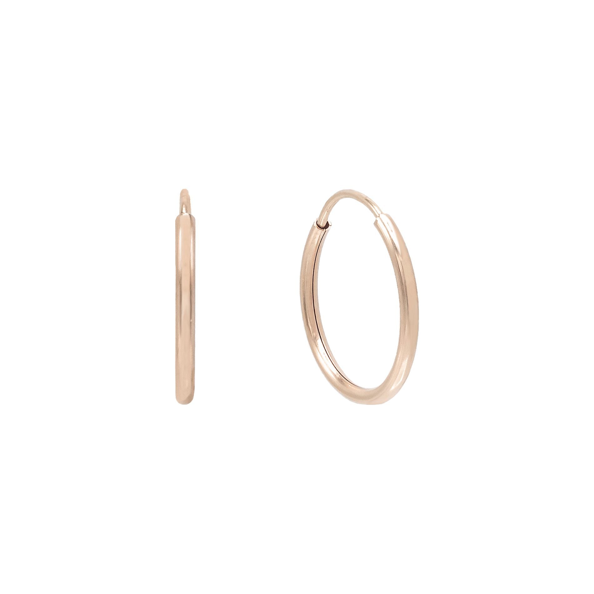 14K Gold Endless Hoop Earring | Adina's Jewels