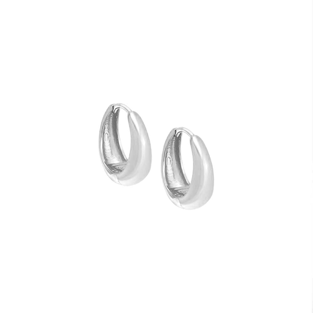 Pavé Curb Chain Oval Drop Earring – Adina Eden