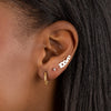  Multi Butterfly Stud Earring 14K - Adina's Jewels