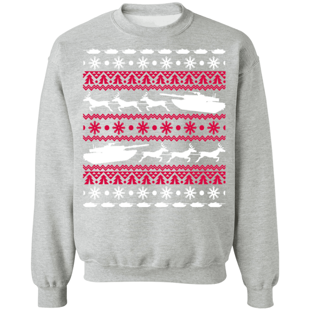 Swedish Army Stridsvagn 122 Tank Ugly Christmas Sweater - USALast