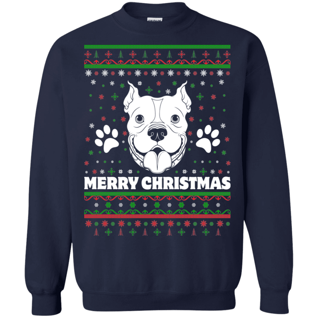 Pitbull Dog Ugly Christmas Sweater 