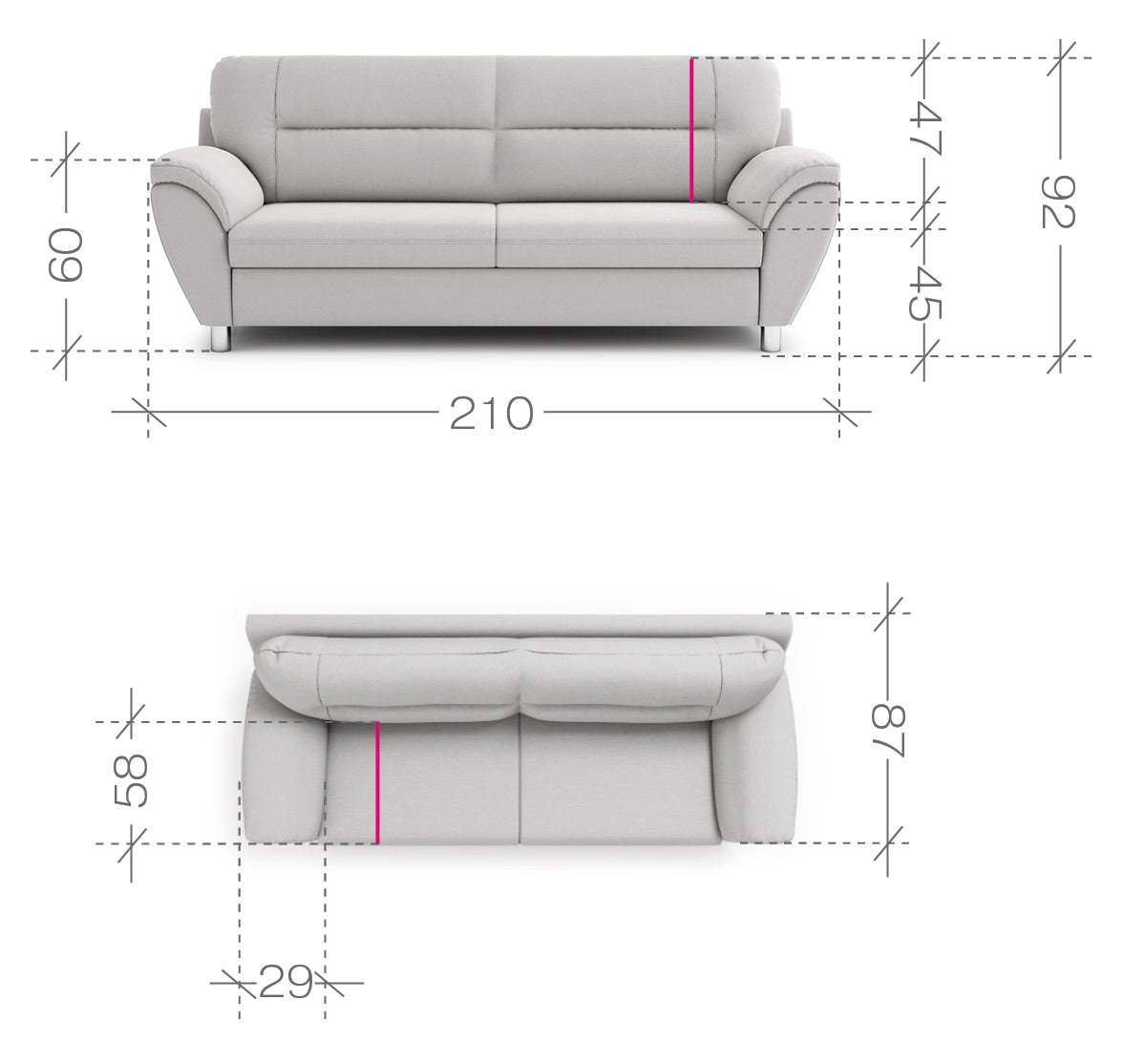 Amigo sofa 3 - Msofas LTD