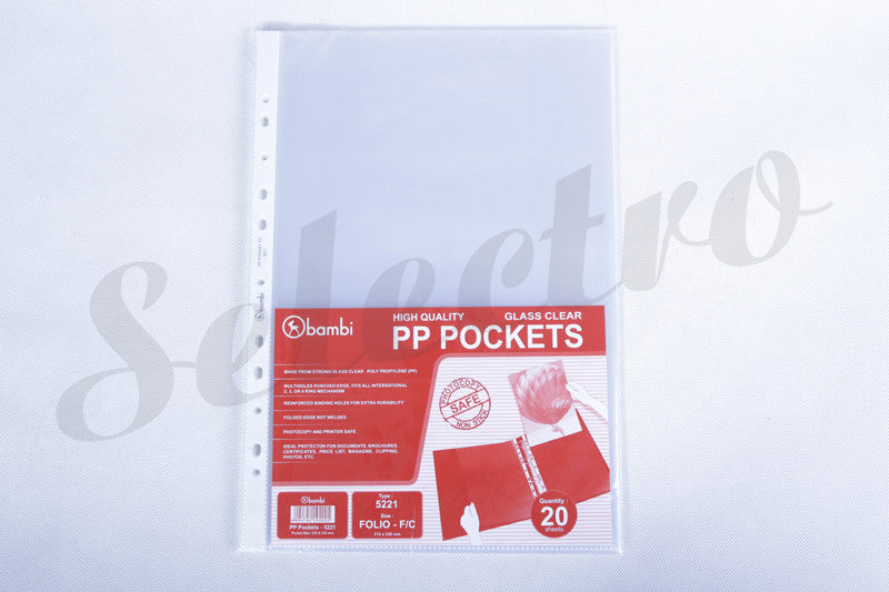 PP Pocket 5221 FC Clear BAMBI Selectro Indonesia