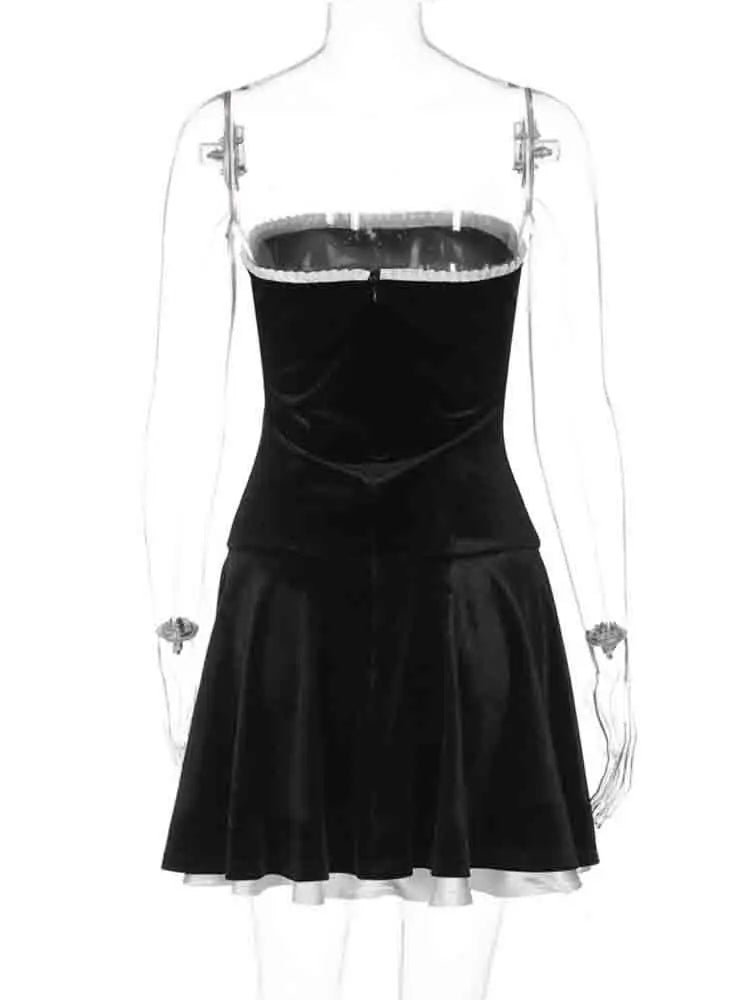 Elegant Strapless Backless Ruffle Bodycon Mini Dress - Image 6