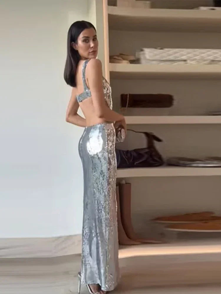 Elegant Backless Slim Fit Summer Dress for Women - Image 4