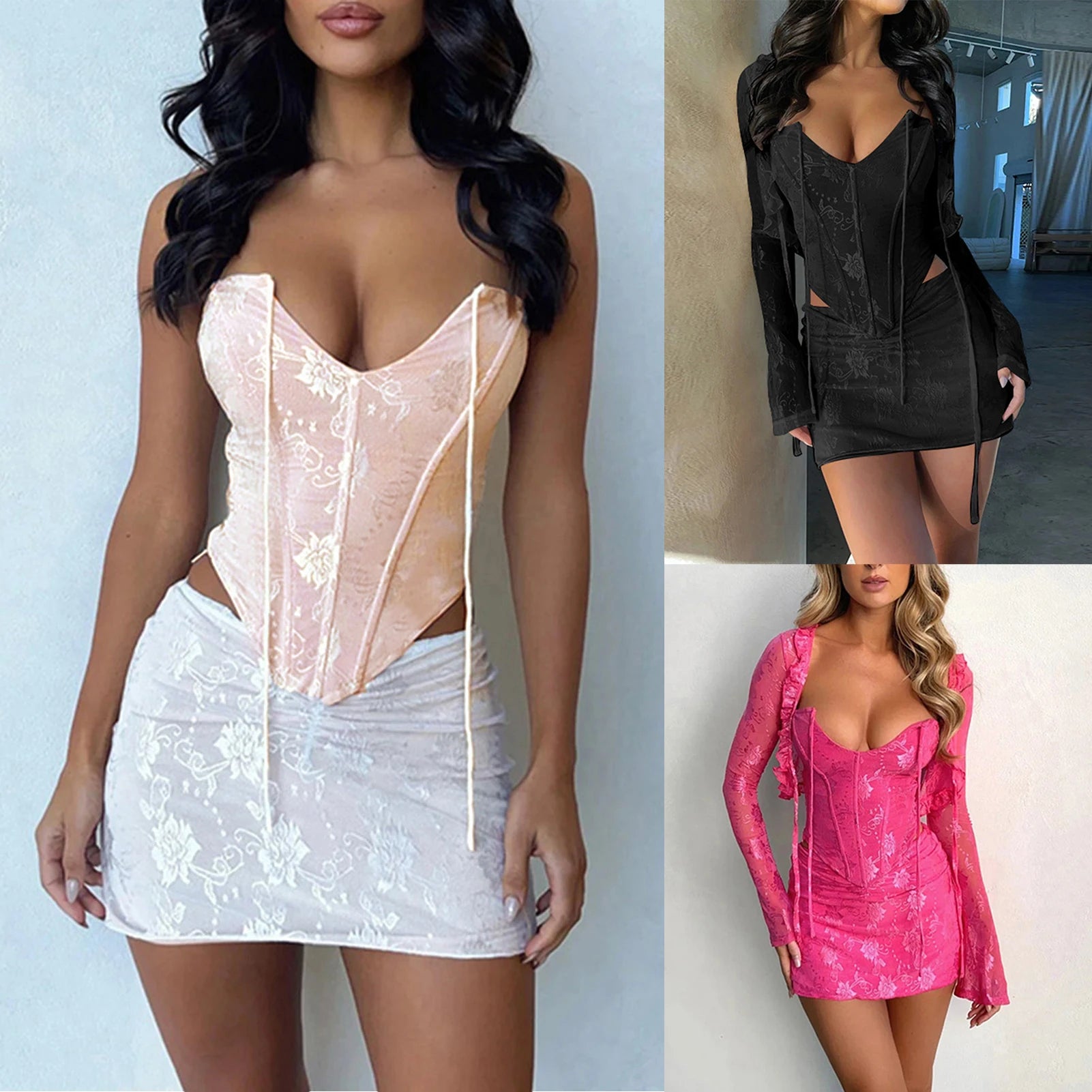 Stylish Ruffle Hem Strapless Cami Top for Women - Image 5