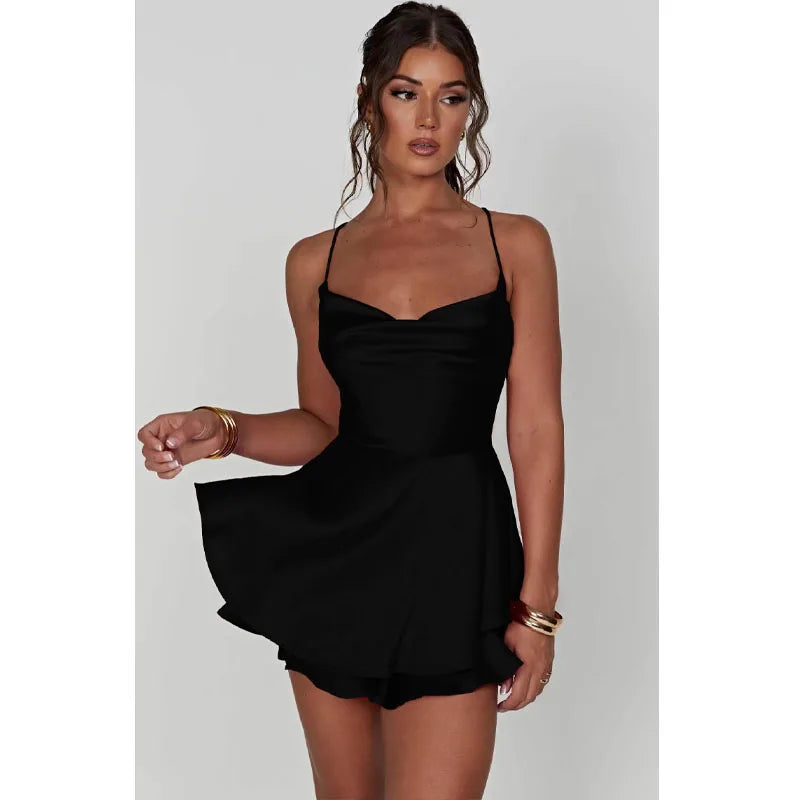 Elegant Halter Satin Dress for Summer Parties - Image 11