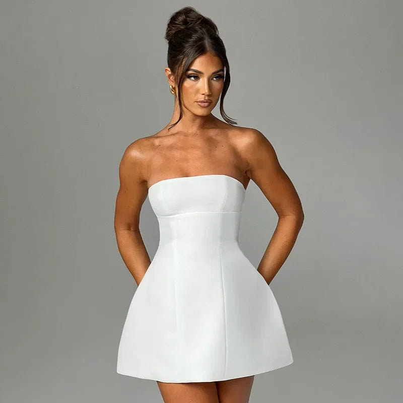 Chic Sleeveless Backless Tube Dress for Women - Image 3