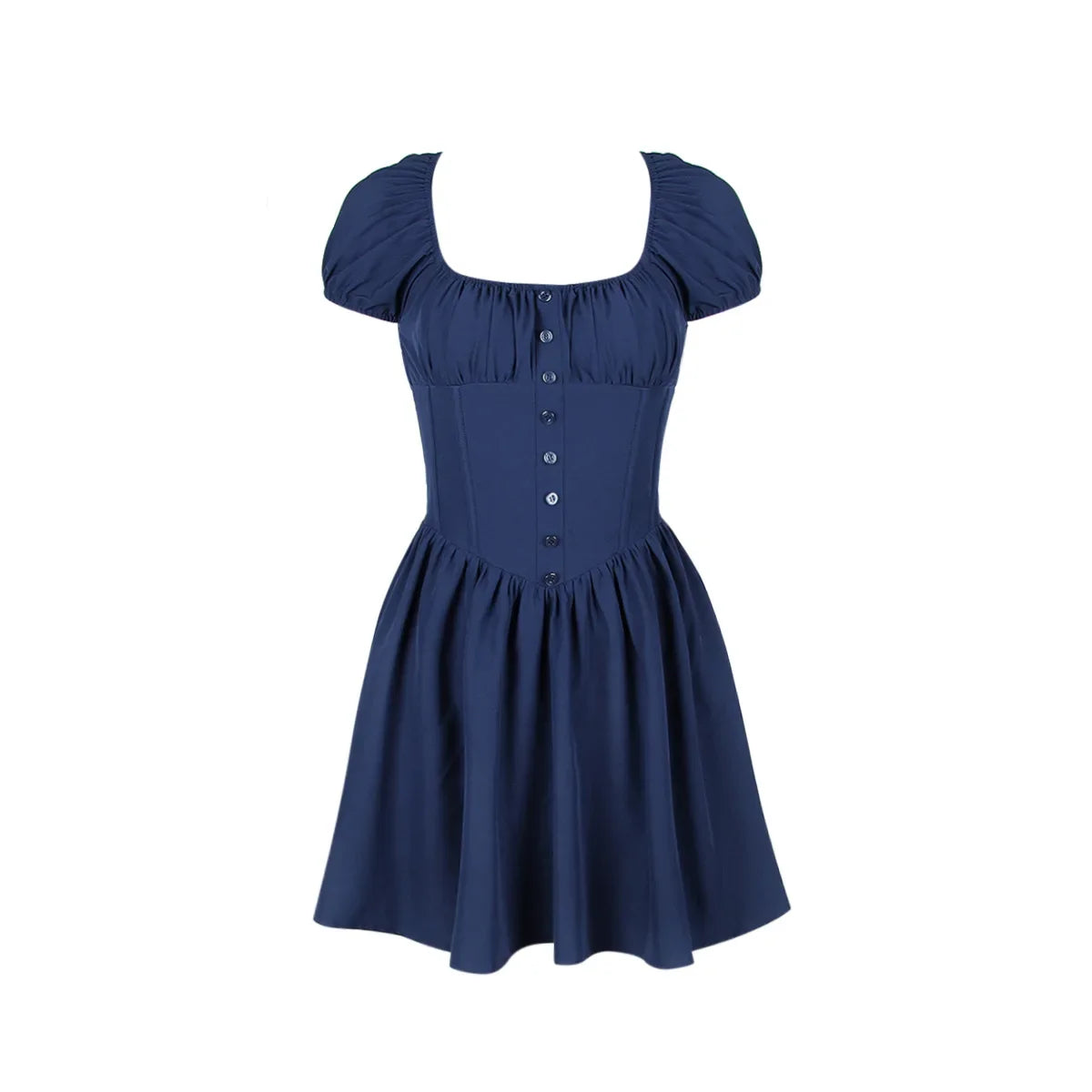 Sweet and Spicy Slim Fit Bubble Sleeve Dress - Image 5