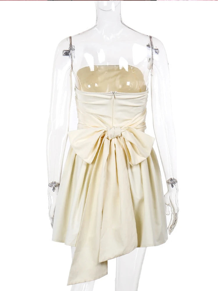 Elegant Backless Ruffle Mini Dress for Women - Image 6