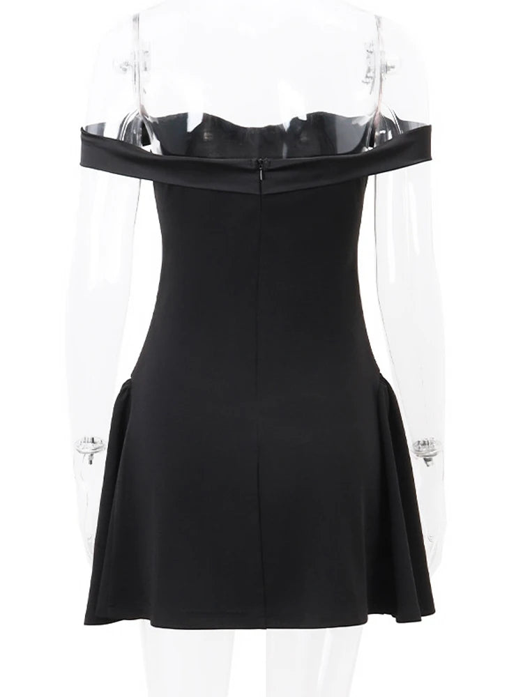 Elegant Off-Shoulder Bodycon Mini Dress for Women - Image 6