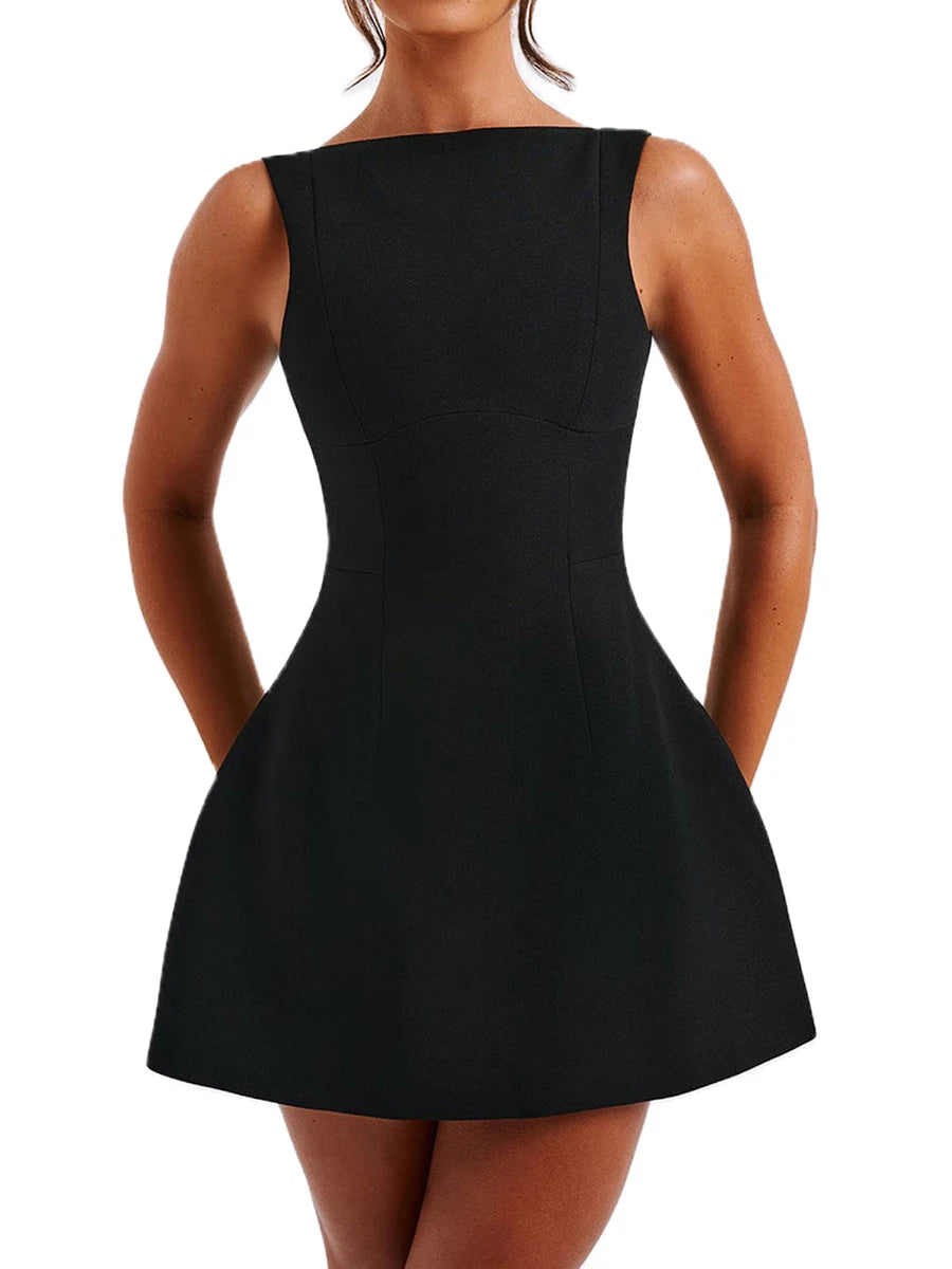 Women’s Summer Sleeveless Open Back Bodycon Mini Dress - Image 6