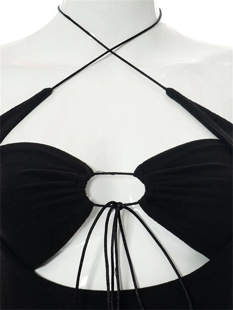Sexy Backless Hollow Out Maxi Dress for Summer Parties - Image 6