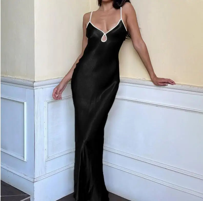 Chic Slim Spaghetti Strap Bodycon Dress for Parties - Image 4