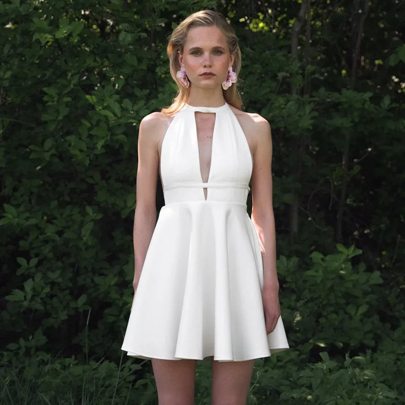 Elegant Women's Lace-Up Mini Skirt for Summer Parties - Image 3