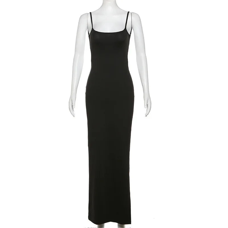 Elegant Backless High Stretch Bodycon Maxi Dress - Image 5
