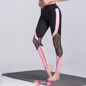 black and pink workout leggings