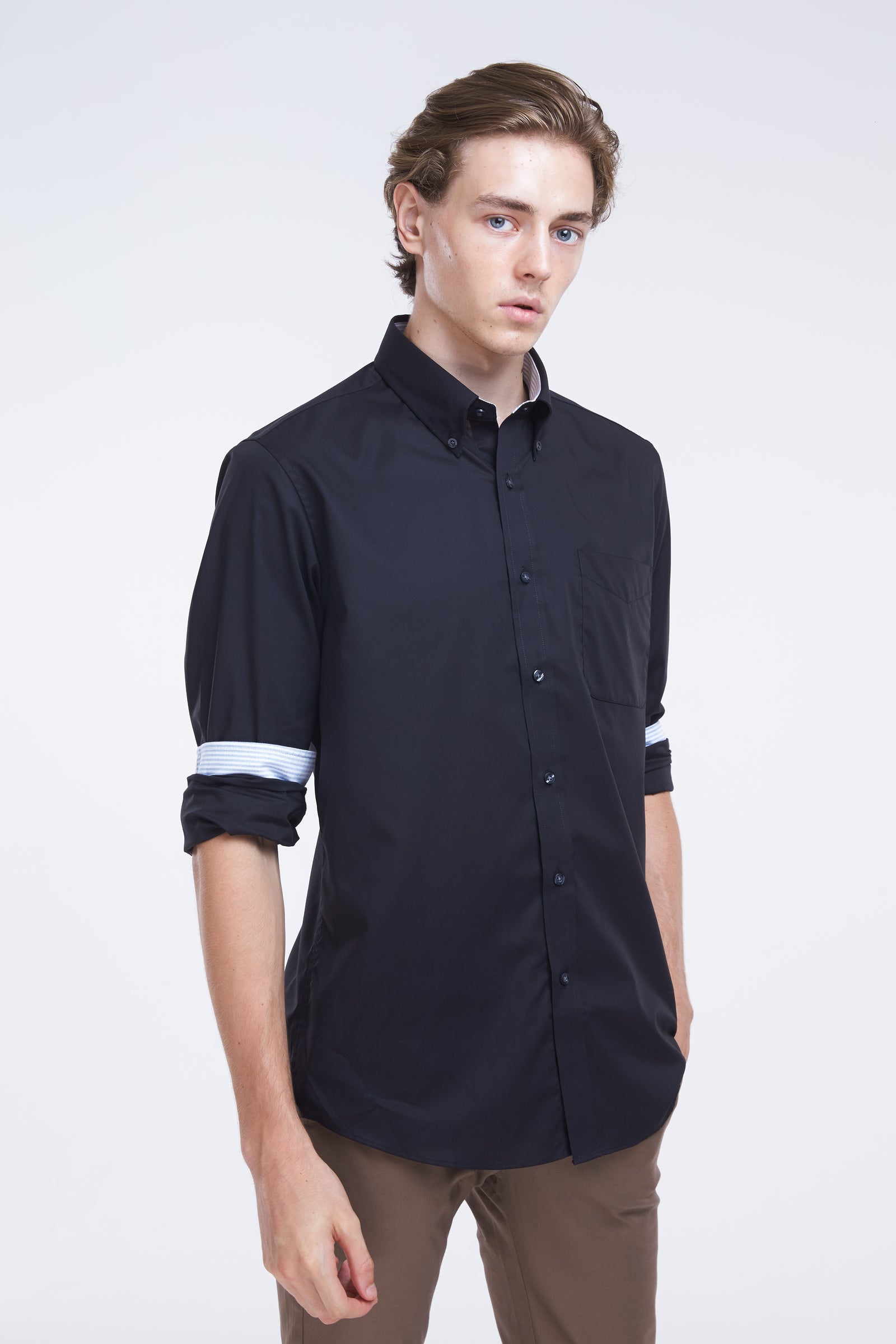 black spandex long sleeve shirt