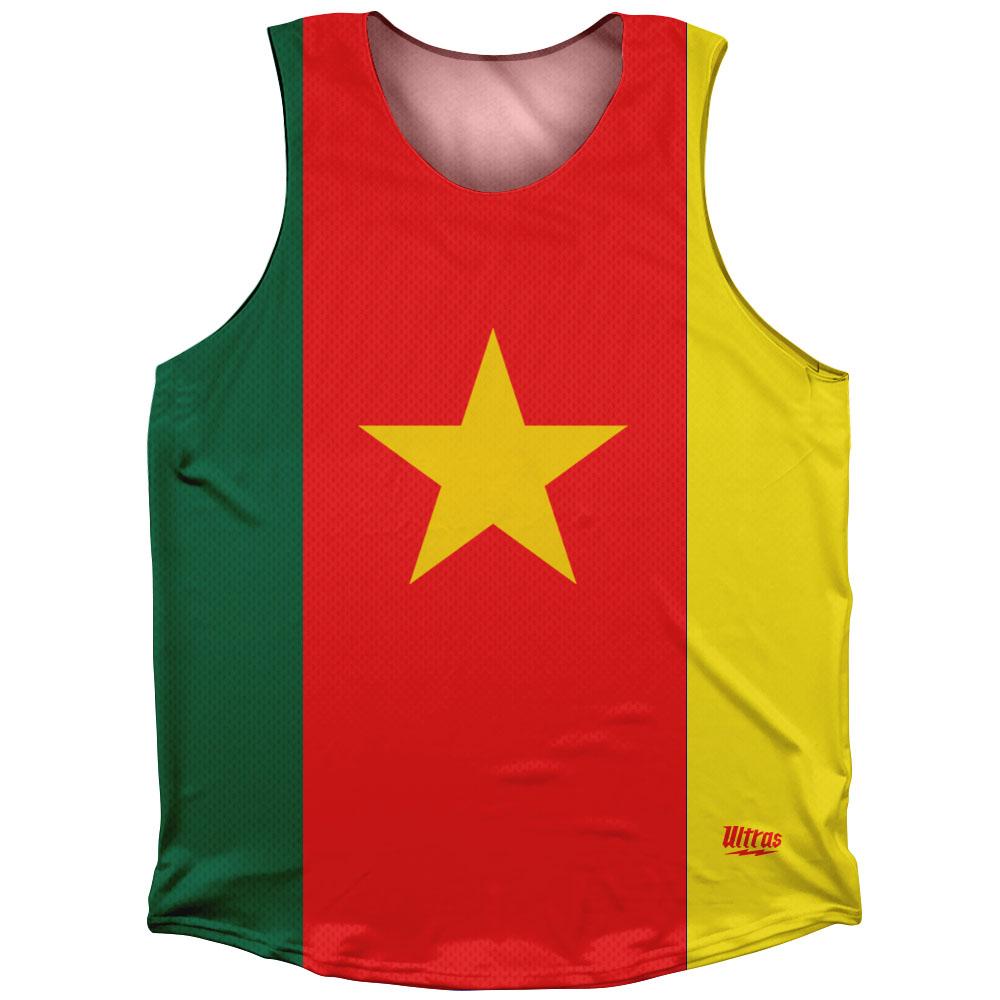 Image of Cameroon Country Flag Athletic Tank Top Made in USA