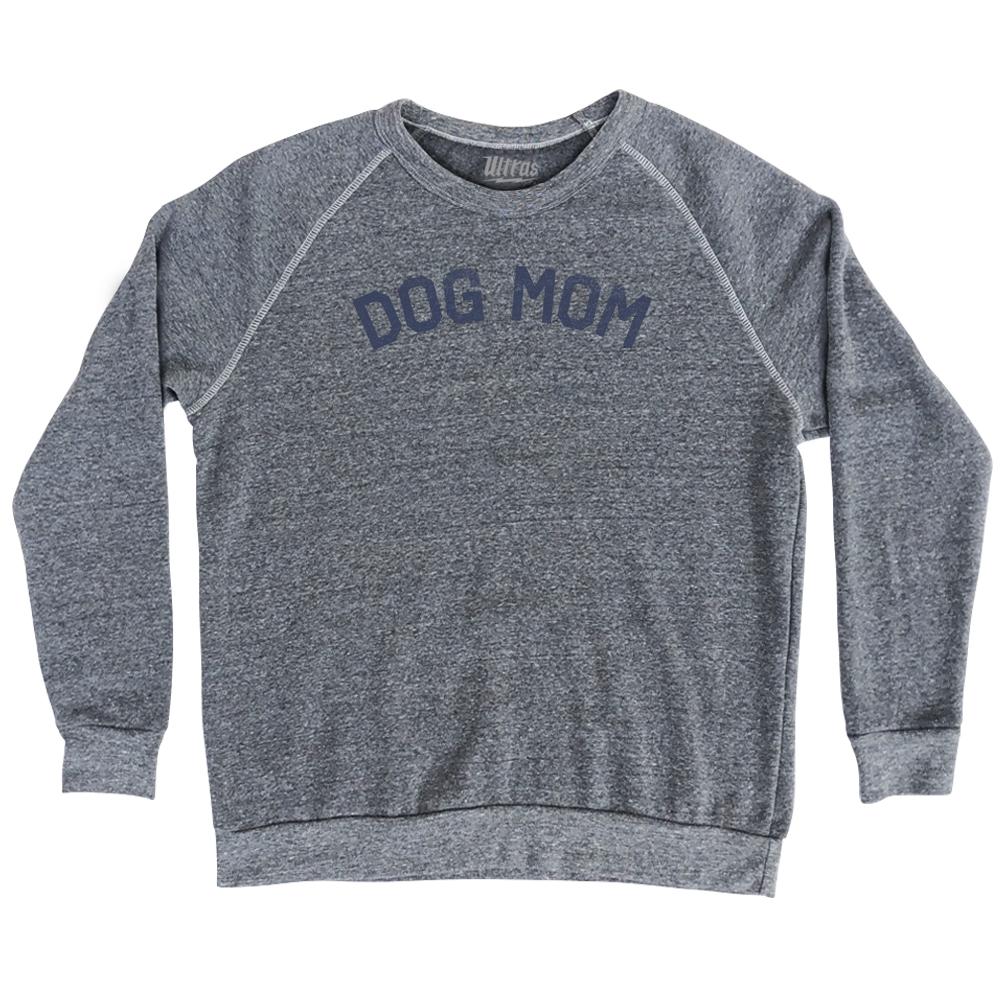 Image of Dog Mom Adult Tri-Blend Sweatshirt