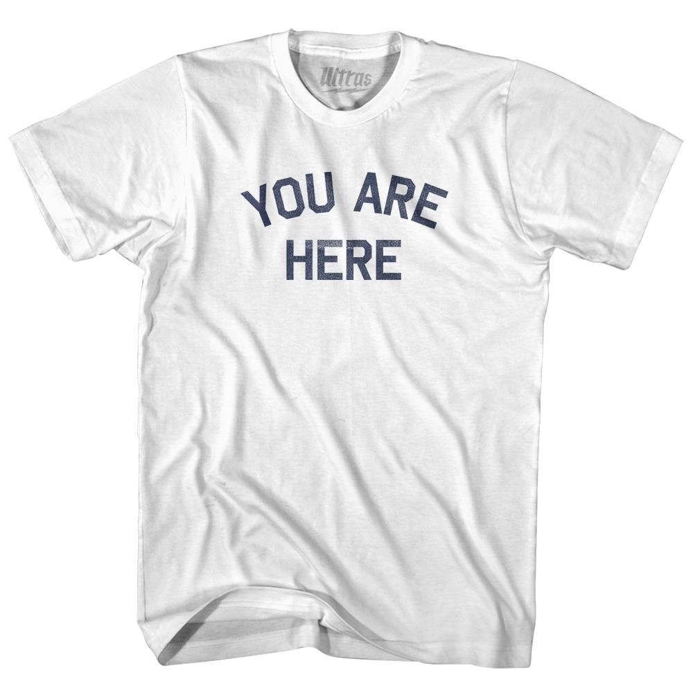 You Are Here Womens Cotton Junior Cut T-Shirt