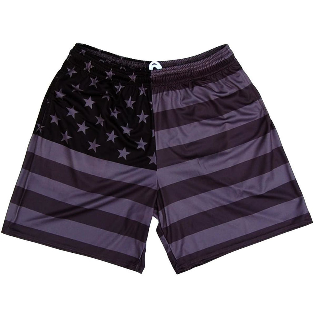 Ultras - American Flag Black Out Athletic Shorts