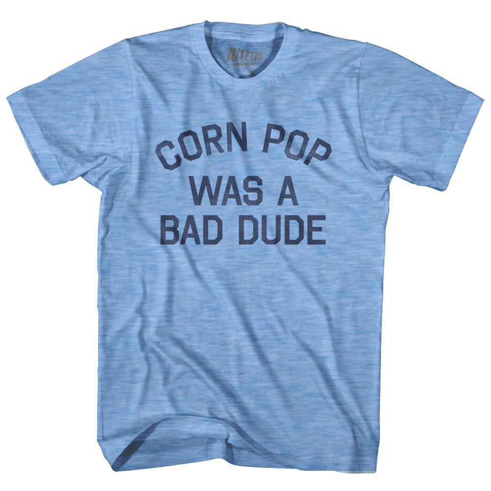 Image of Corn Pop Was A Bad Dude Adult Tri-Blend T-Shirt