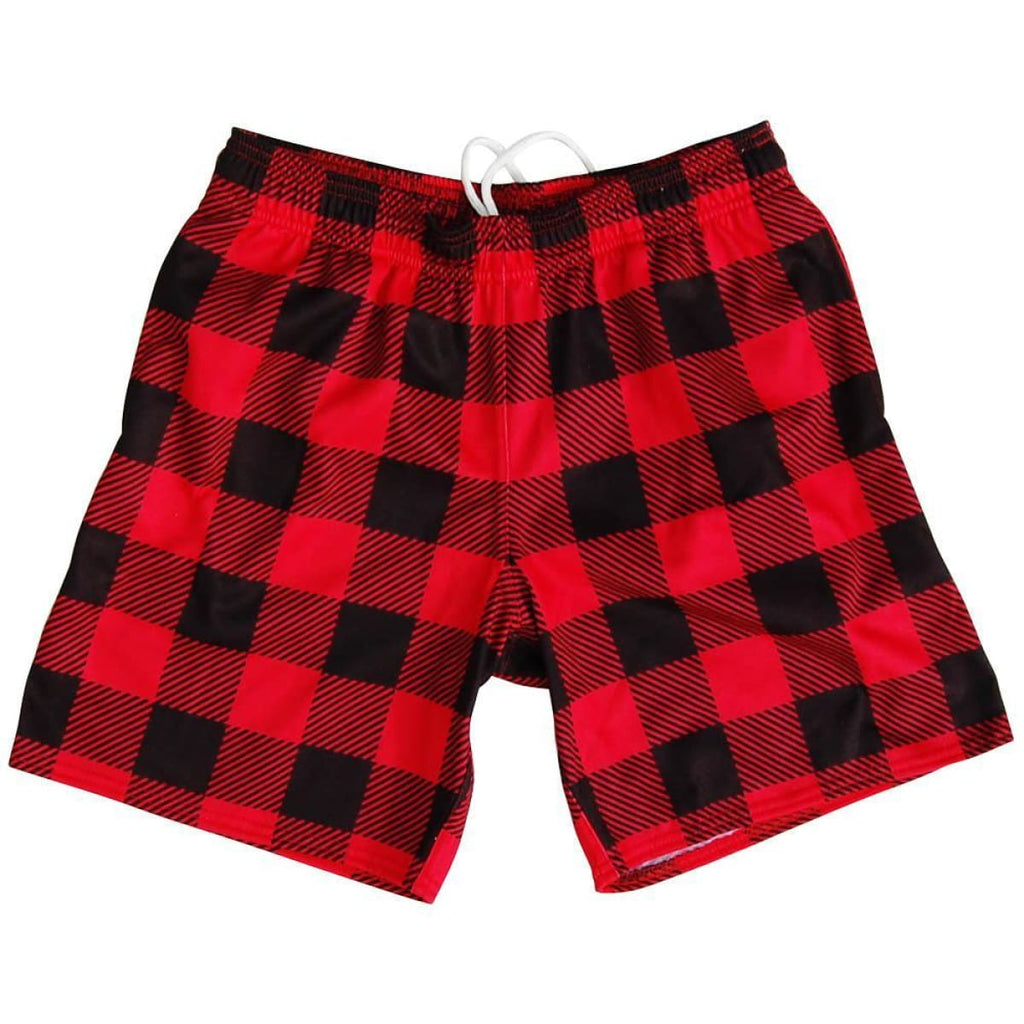 plaid sweat shorts