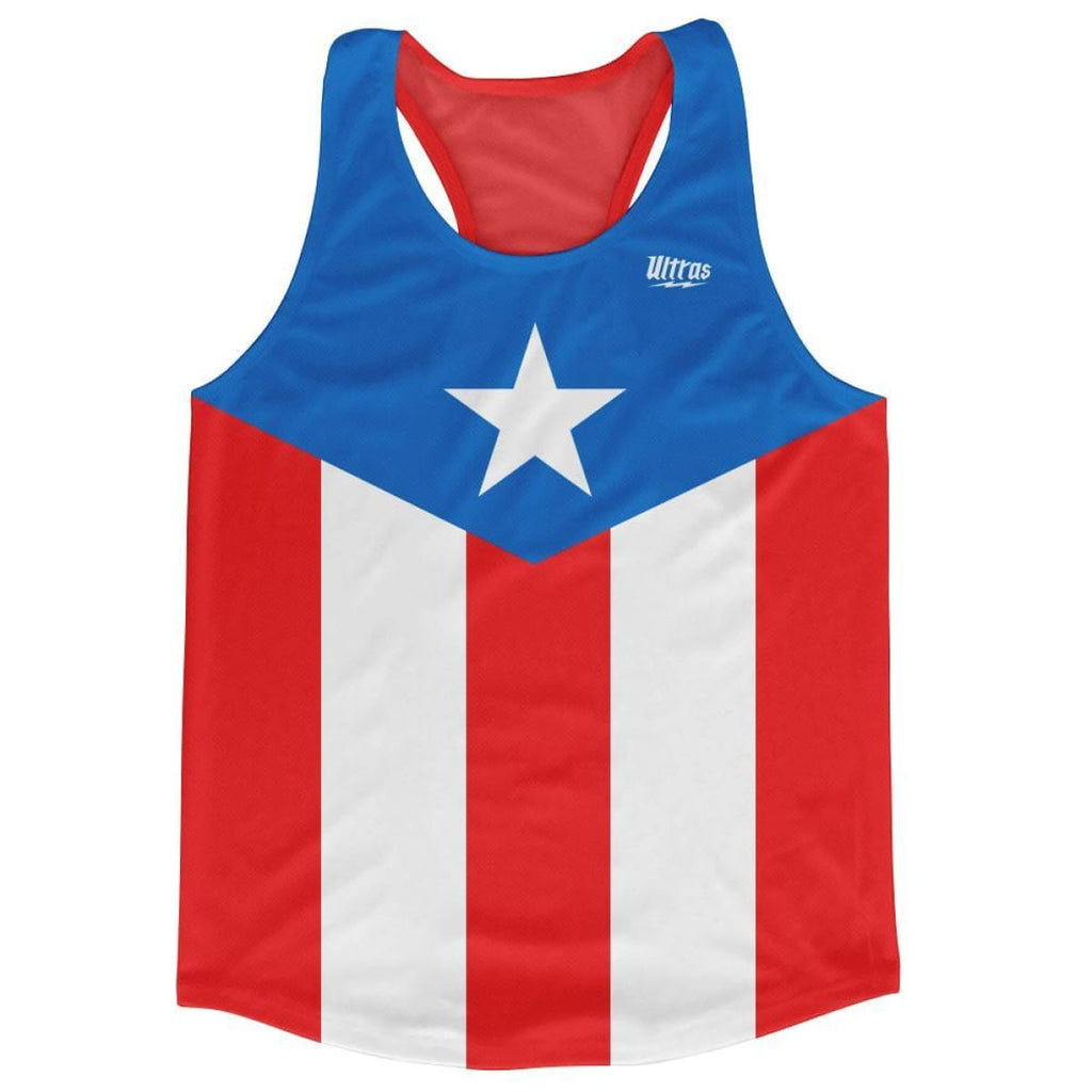 Puerto Rico Country Flag Running Tank Top Racerback Track And Cross Country Singlet Jersey