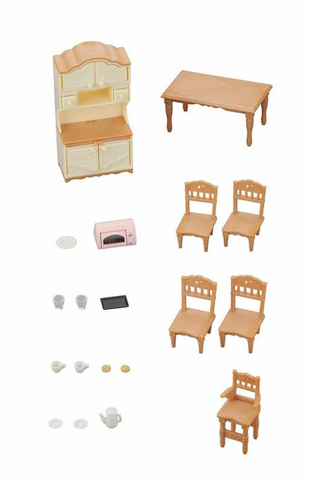 sylvanian families dining table set