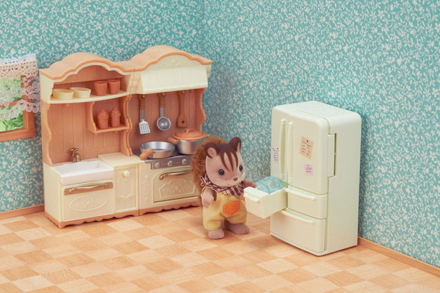 sylvanian families kitchen play set